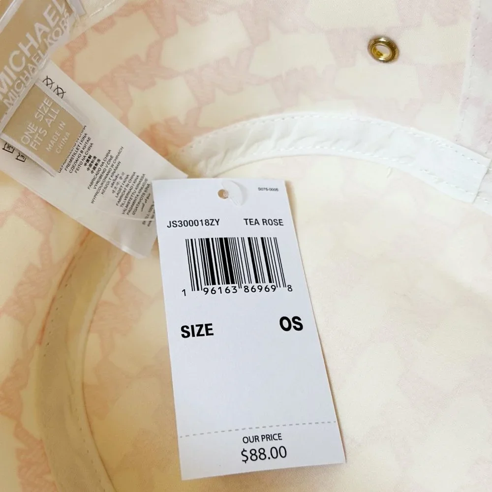 Michael Kors Bucket Hat MK Signature Tea Rose Multi - Picture 4 of 4